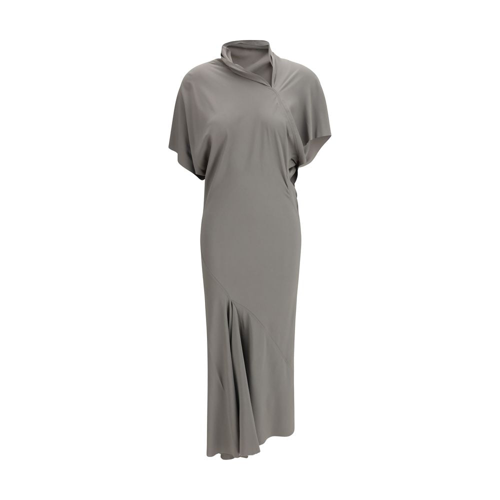 Rick Owens Gray Acetate Casual Dress Rick Owens
