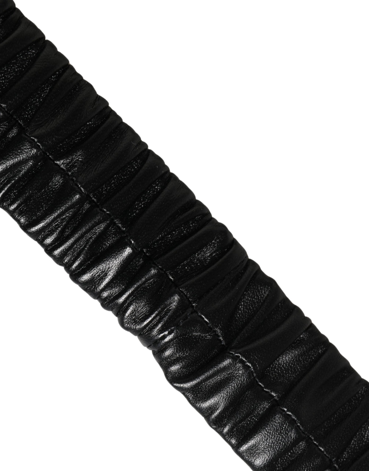 Dolce & Gabbana Black Leather Gold Heart Metal Buckle Belt - Eljoys Fashion 