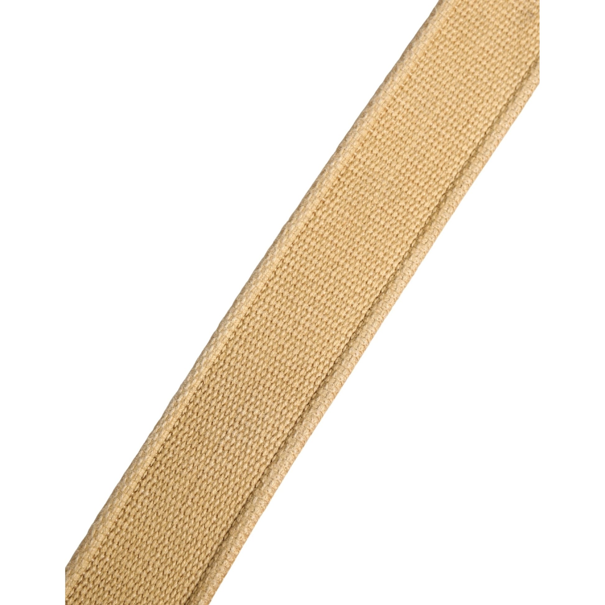 Ermanno Scervino Beige Canvas Embellished Metal Buckle Belt