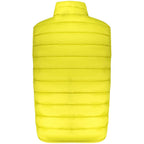 Norway 1963 Giallo Poliammide men's vest featuring a yellow nylon material, front zipper, and sleeveless design.