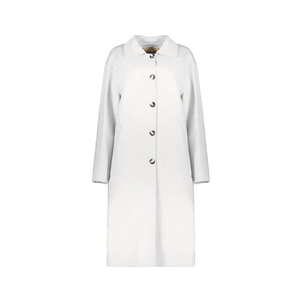 Herno White Wool Coat Herno