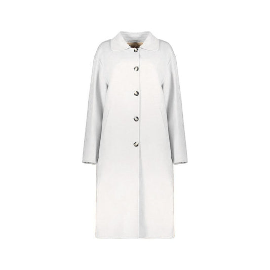Herno White Wool Coat Herno