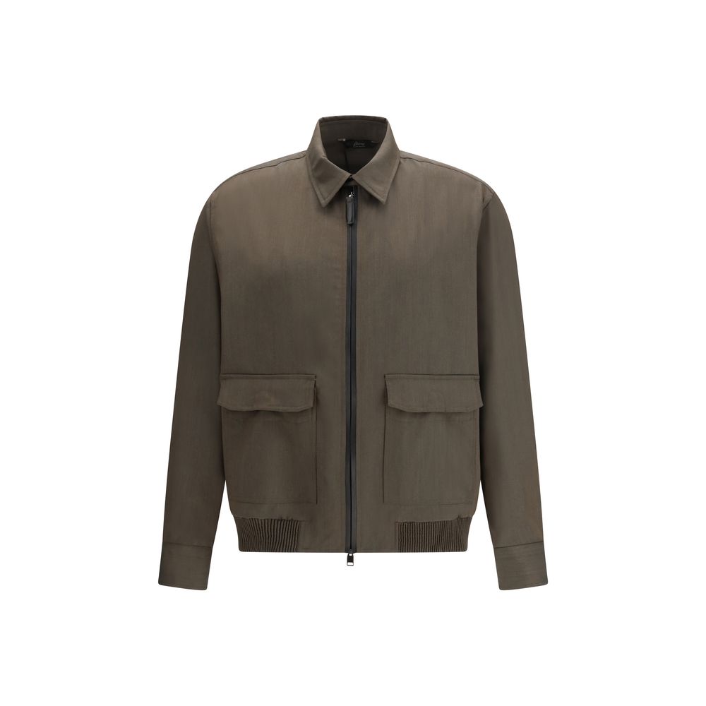 Brioni Bicolor Wool Coat Brioni