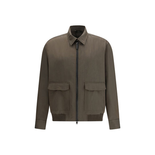 Brioni Bicolor Wool Coat Brioni