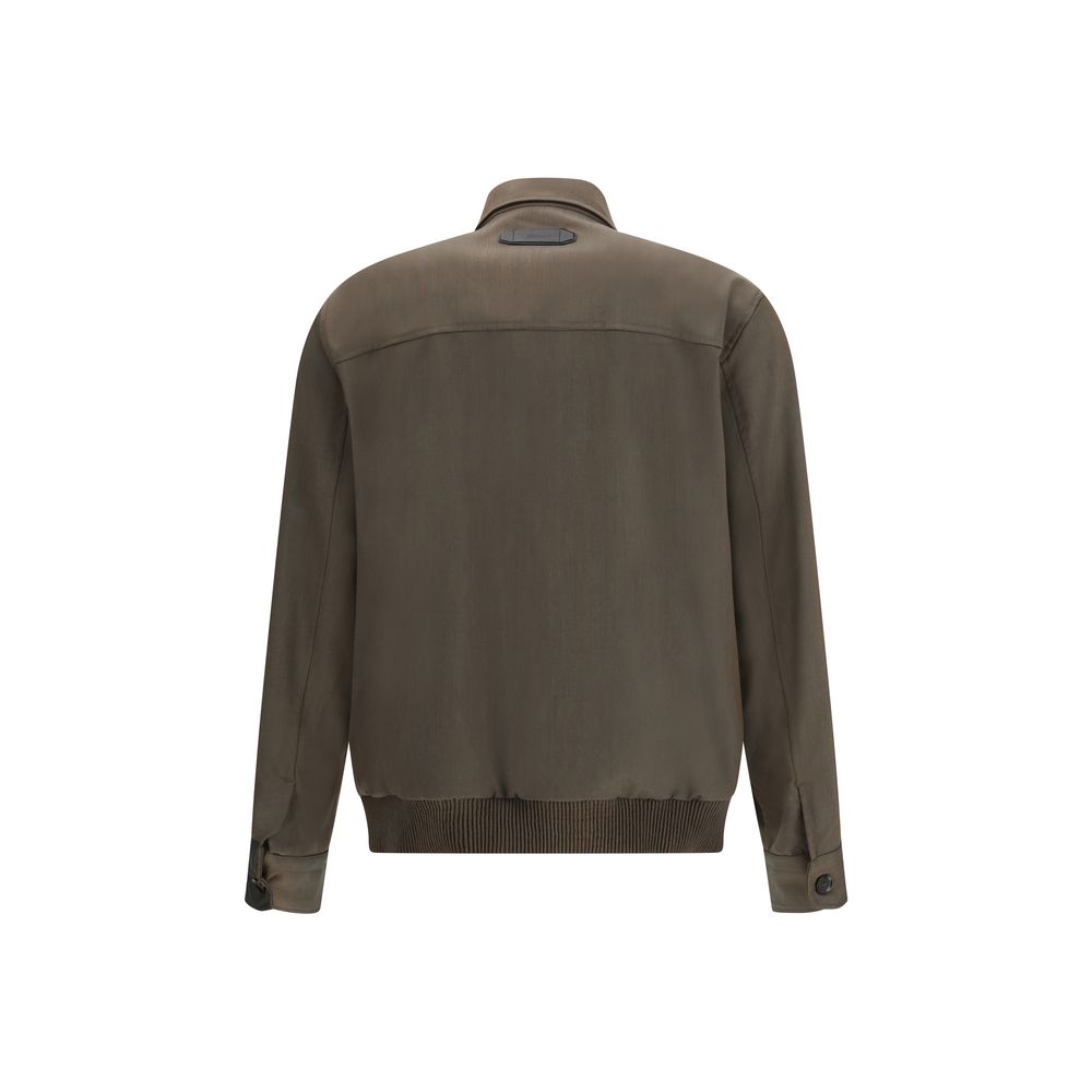 Brioni Bicolor Wool Coat Brioni