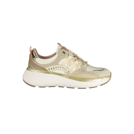 Twinset Beige Polyurethane Women Sneaker Twinset