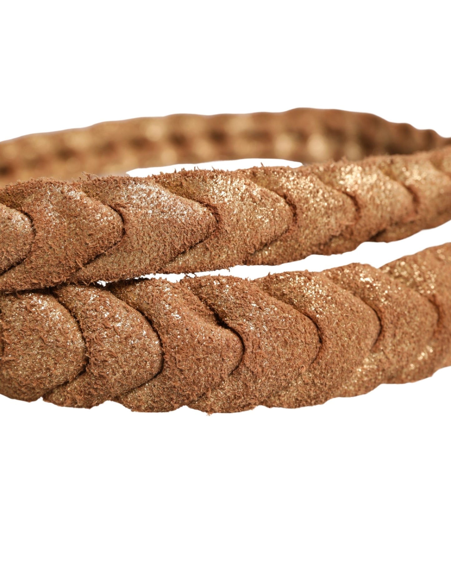 Ermanno Scervino Brown Leather Braided Metal Buckle Belt Ermanno Scervino