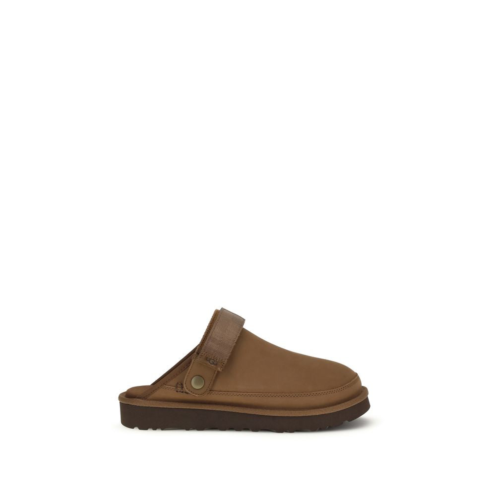 UGG Brown Calf Leather Bos Taurus Mules UGG