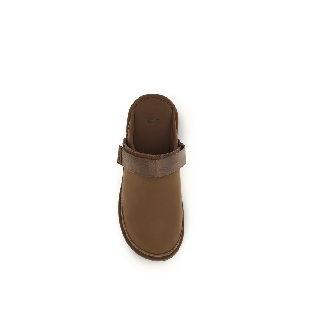 UGG Brown Calf Leather Bos Taurus Mules UGG