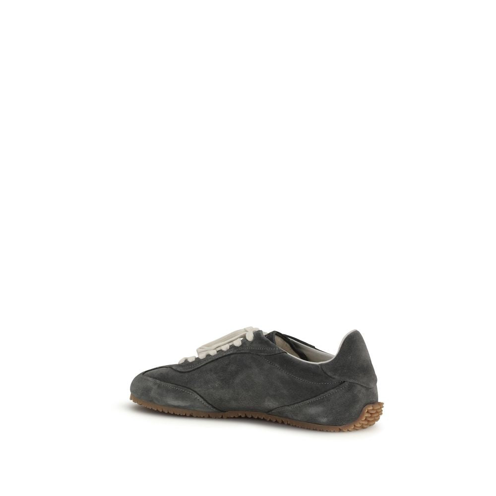 Axel Arigato Gray Calf Leather Bos Taurus Low Top Sneakers Axel Arigato