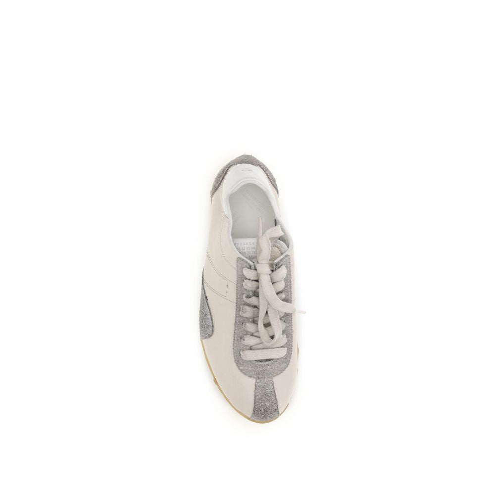 Maison Margiela Beige Goatskin Athletic Sneakers Maison Margiela