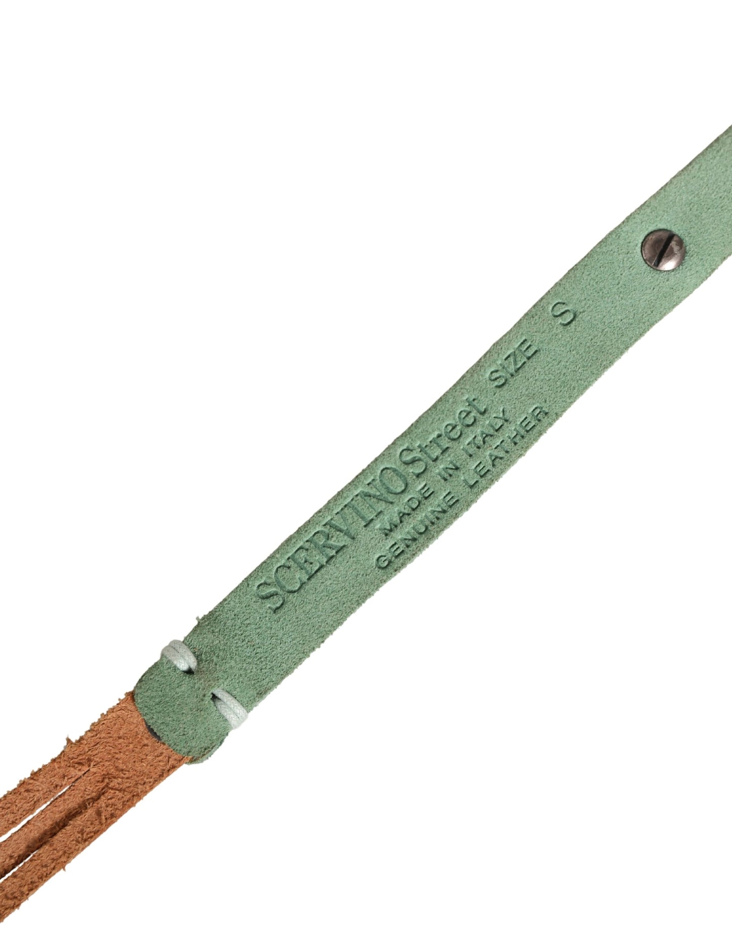 Scervino Street Brown Leather Silver Tone Buckle Waist Belt Scervino Street