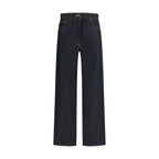 Thom Browne Blue Cotton Straight-Leg Jeans
