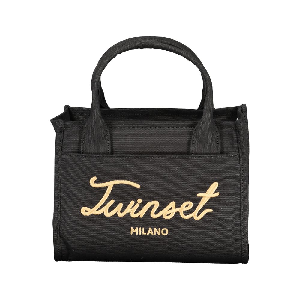 Twinset Black Cotton Women Handbag - Eljoys Fashion 