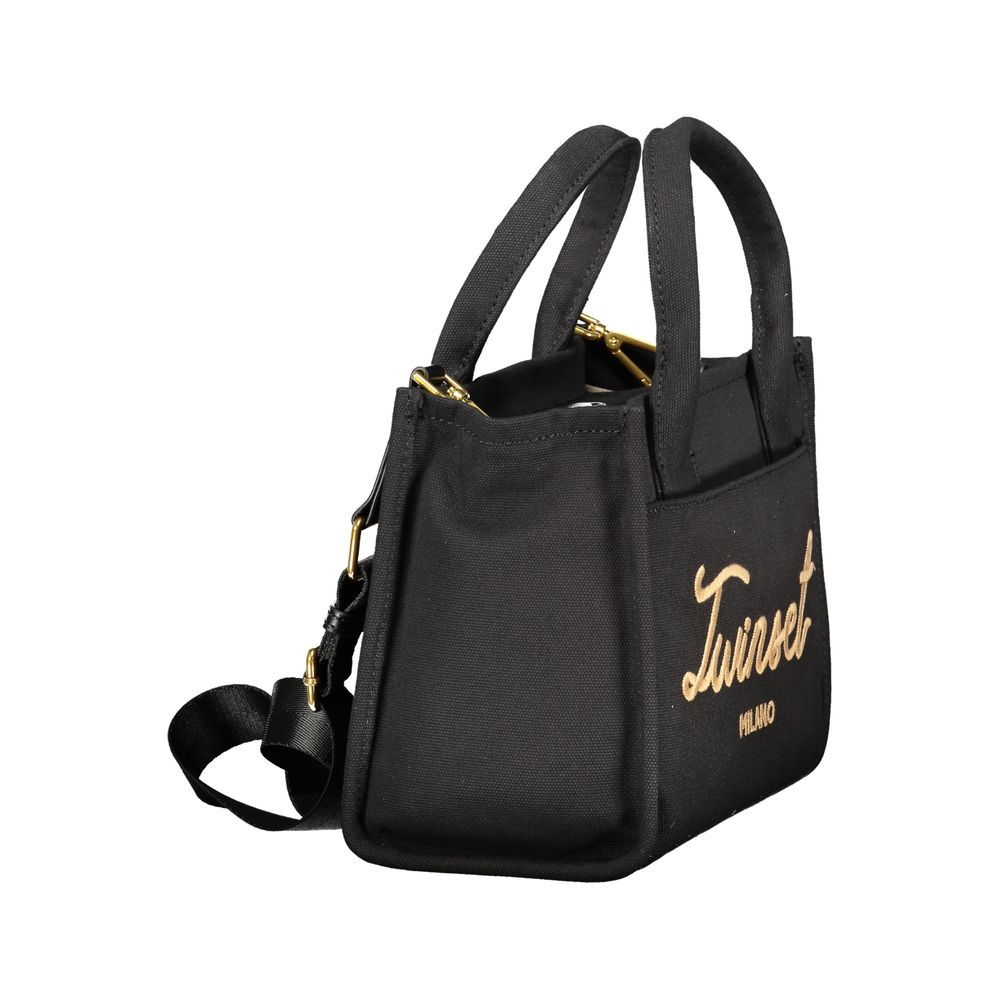 Twinset Black Cotton Women Handbag - Eljoys Fashion 