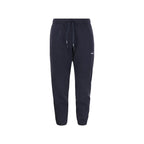 Autry Blue Cotton Joggers Workout Pants