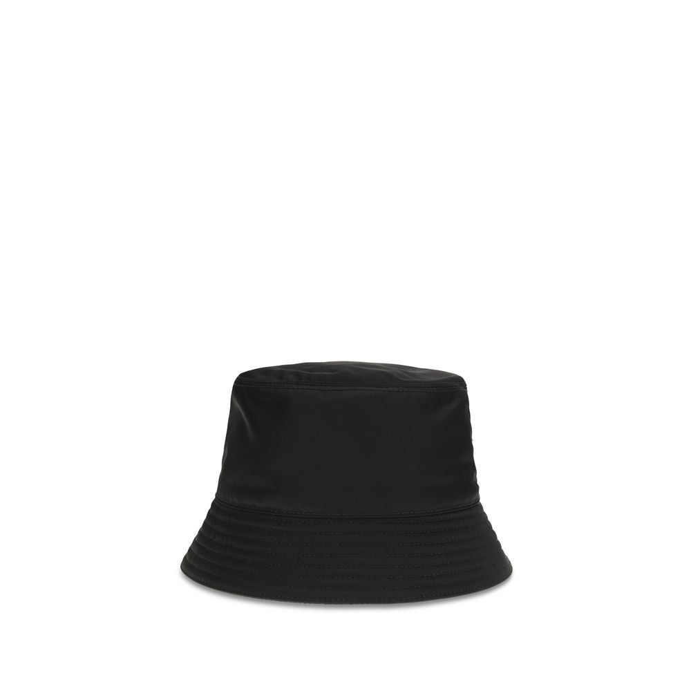 Prada Black Recycled Polyamide Bucket Hat Prada