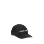 Valentino Garavani Black Cotton Cap Baseball Hat