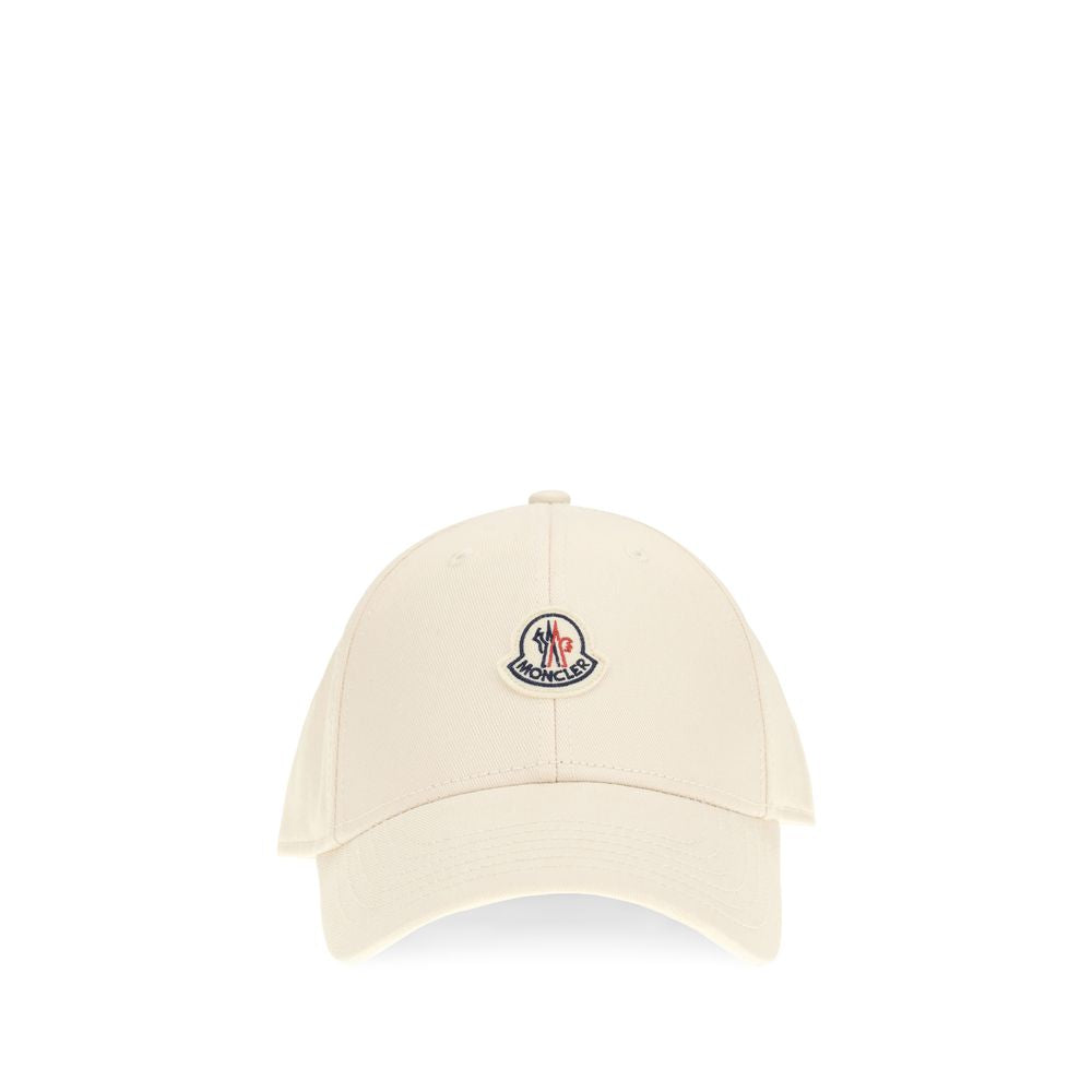 Moncler Beige Cotton Cap Baseball Hat