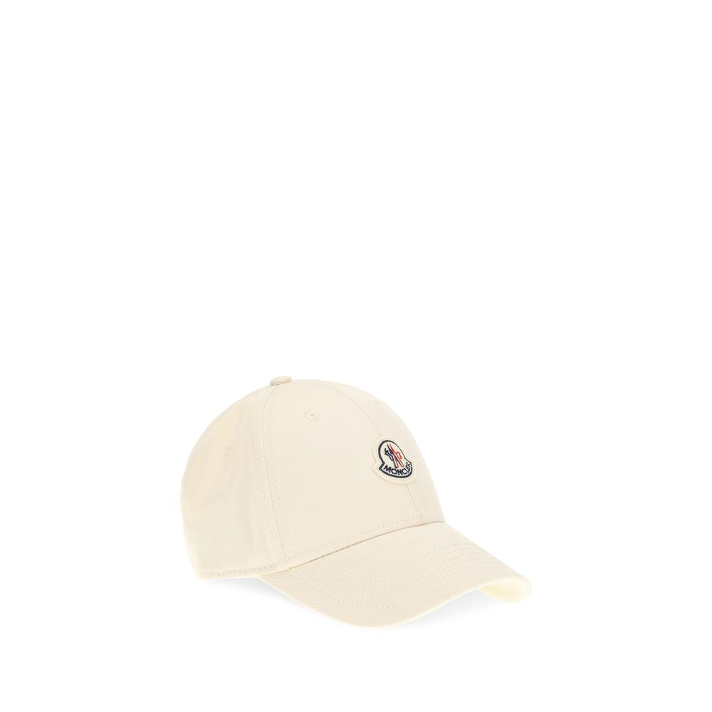 Moncler Beige Cotton Cap Baseball Hat