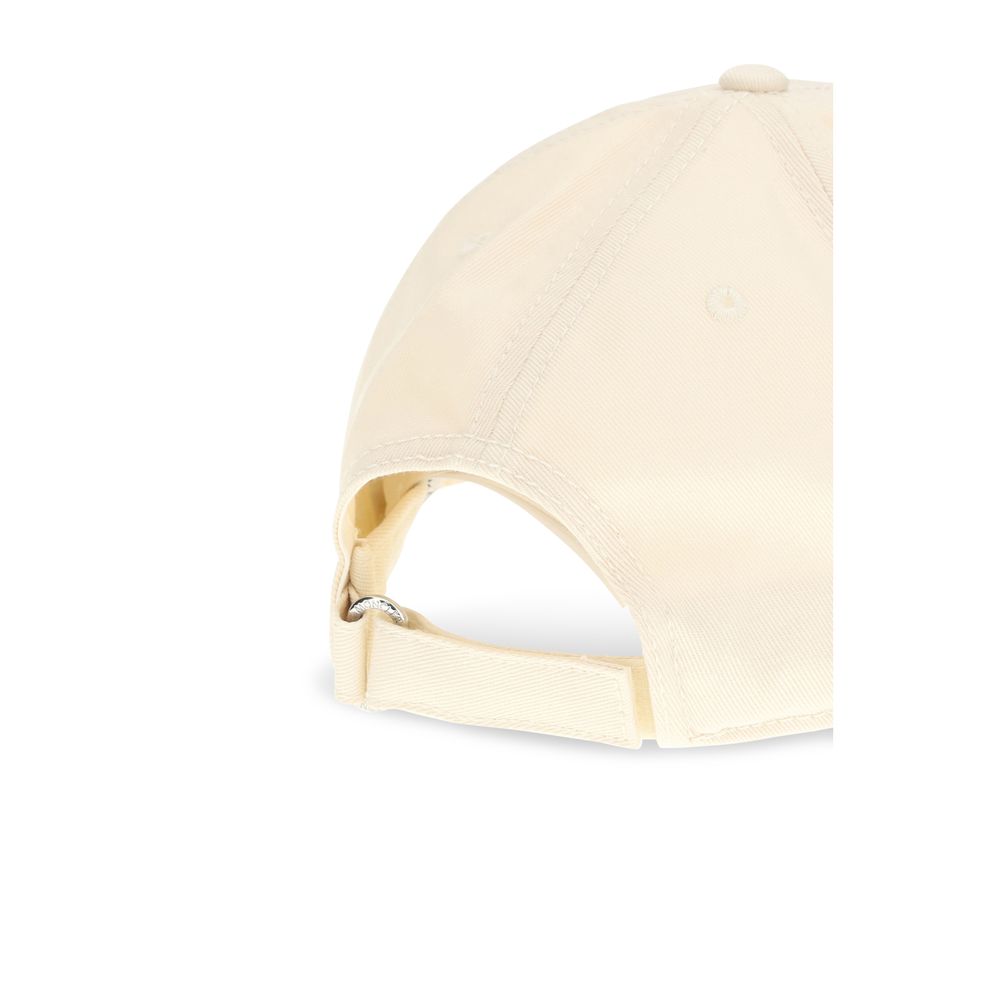 Moncler Beige Cotton Cap Baseball Hat