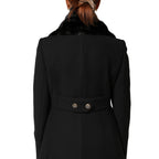 Dolce & Gabbana Black Fur Shawl Neck Wrap Cover Collar Scarf - Eljoys Fashion 