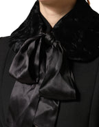 Dolce & Gabbana Black Lamb Fur Women Neck Warmer Winter Scarf - Eljoys Fashion 