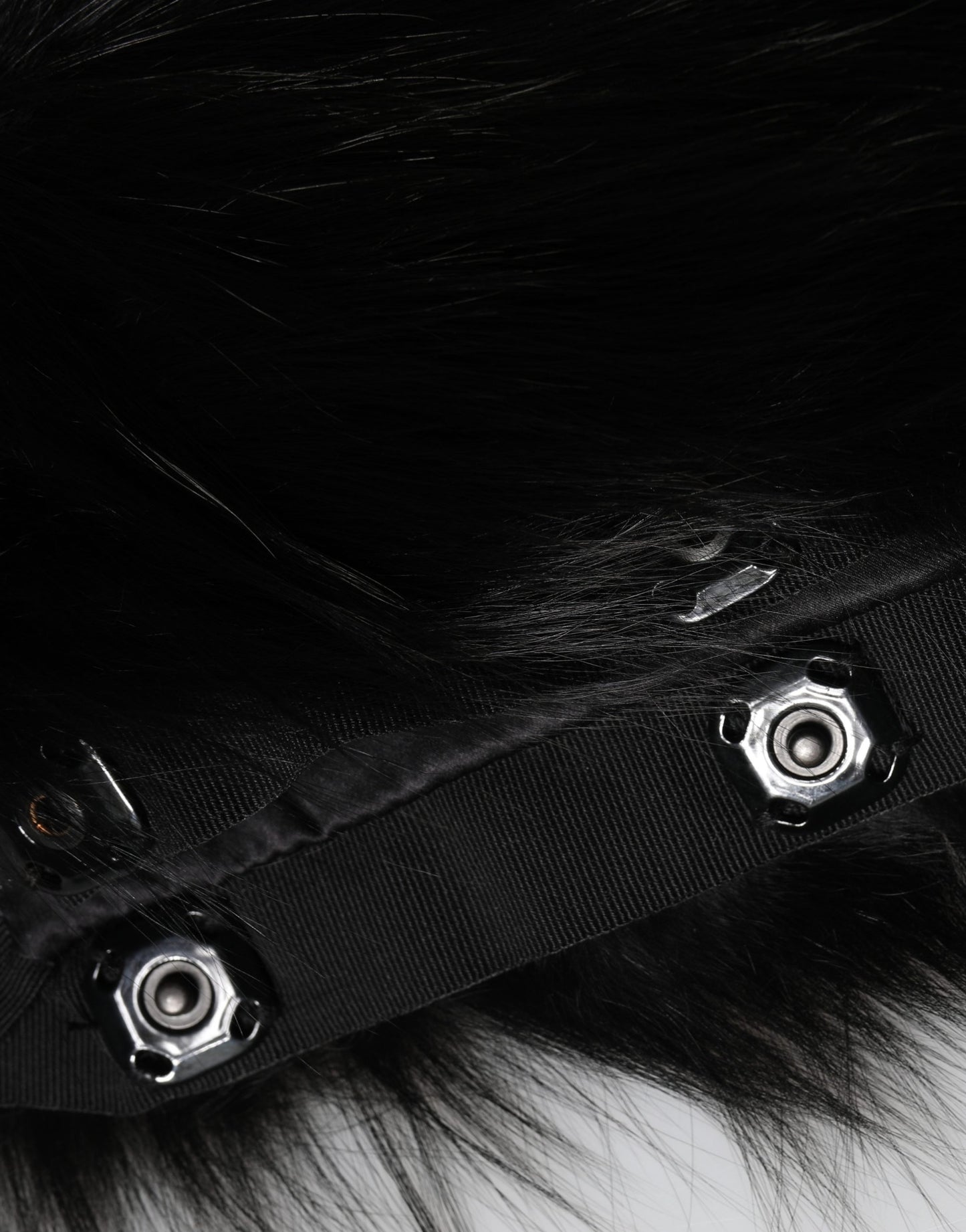 Dolce & Gabbana Black Fur Shoulder Collar Wrap Shawl Scarf Dolce & Gabbana