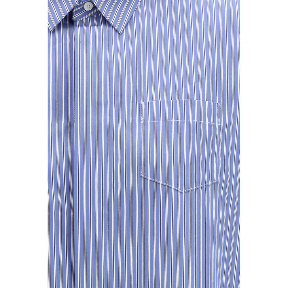 Sacai Blue Cotton Pattern Shirt Sacai