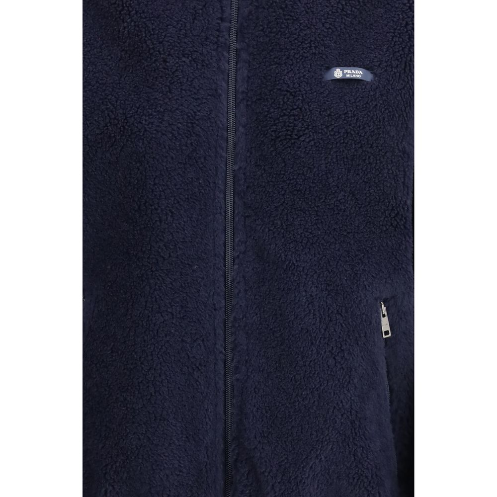 Prada Blue Polyamide Full-Length Jacket - Eljoys Fashion 