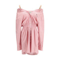 Multicolor cotton casual dress by Miu Miu featuring a relaxed fit and vibrant pattern, perfect for everyday wear.