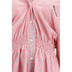 Multicolor cotton casual dress by Miu Miu featuring a relaxed fit and vibrant pattern, perfect for everyday wear.