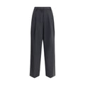 Black polyester casual pants from The Latest brand, featuring a relaxed fit and stylish design, suitable for everyday wear.