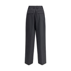 Black polyester casual pants from The Latest, featuring a relaxed fit and modern style for everyday wear.