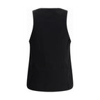 SA SU PHI Black Silk Sleeveles T-Shirt SA SU PHI