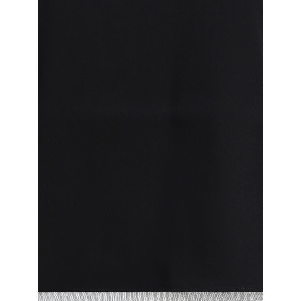 SA SU PHI Black Silk Sleeveles T-Shirt SA SU PHI