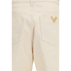 Valentino Beige Cotton Jeans Denim Valentino
