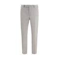 PT Torino Gray Wool Oves Aries Dress Pants