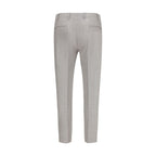 PT Torino Gray Wool Oves Aries Dress Pants