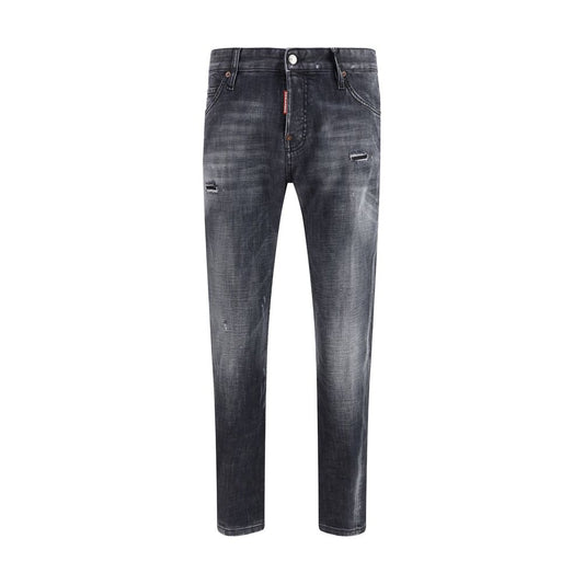 Dsquared² Black Cotton Slim Fit Jeans Dsquared²