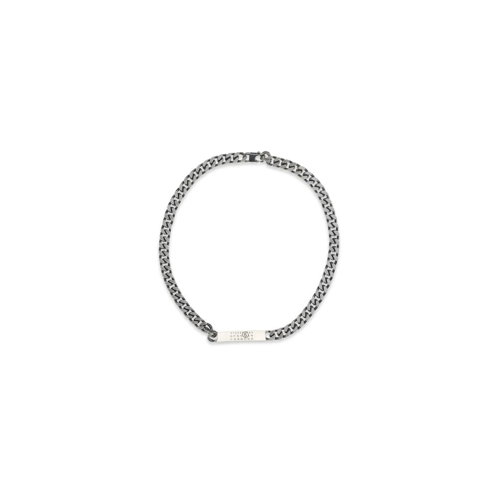 MM6 Silver Metal Necklace MM6