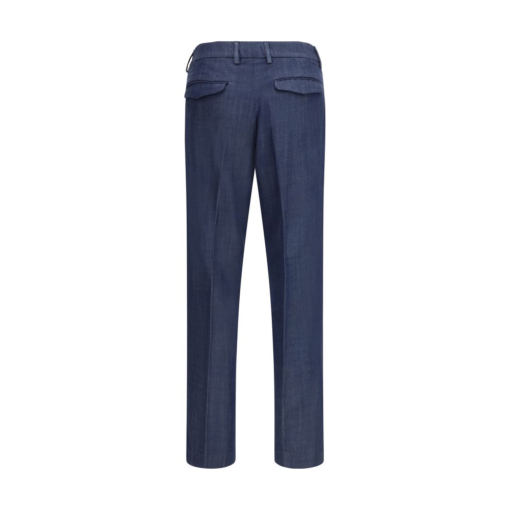 Cruna Blue Tencel Casual Pants Cruna