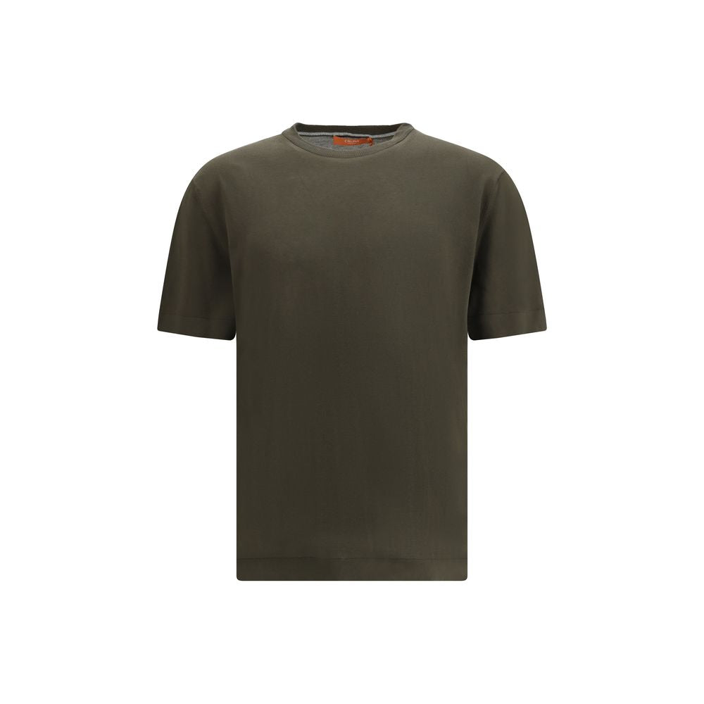 Cruna Bicolor Cotton T-Shirt Cruna