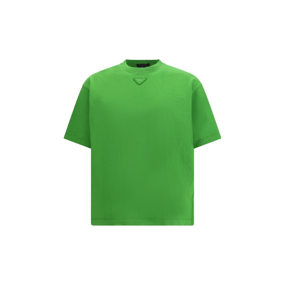 Prada Bicolor Cotton T-Shirt Prada