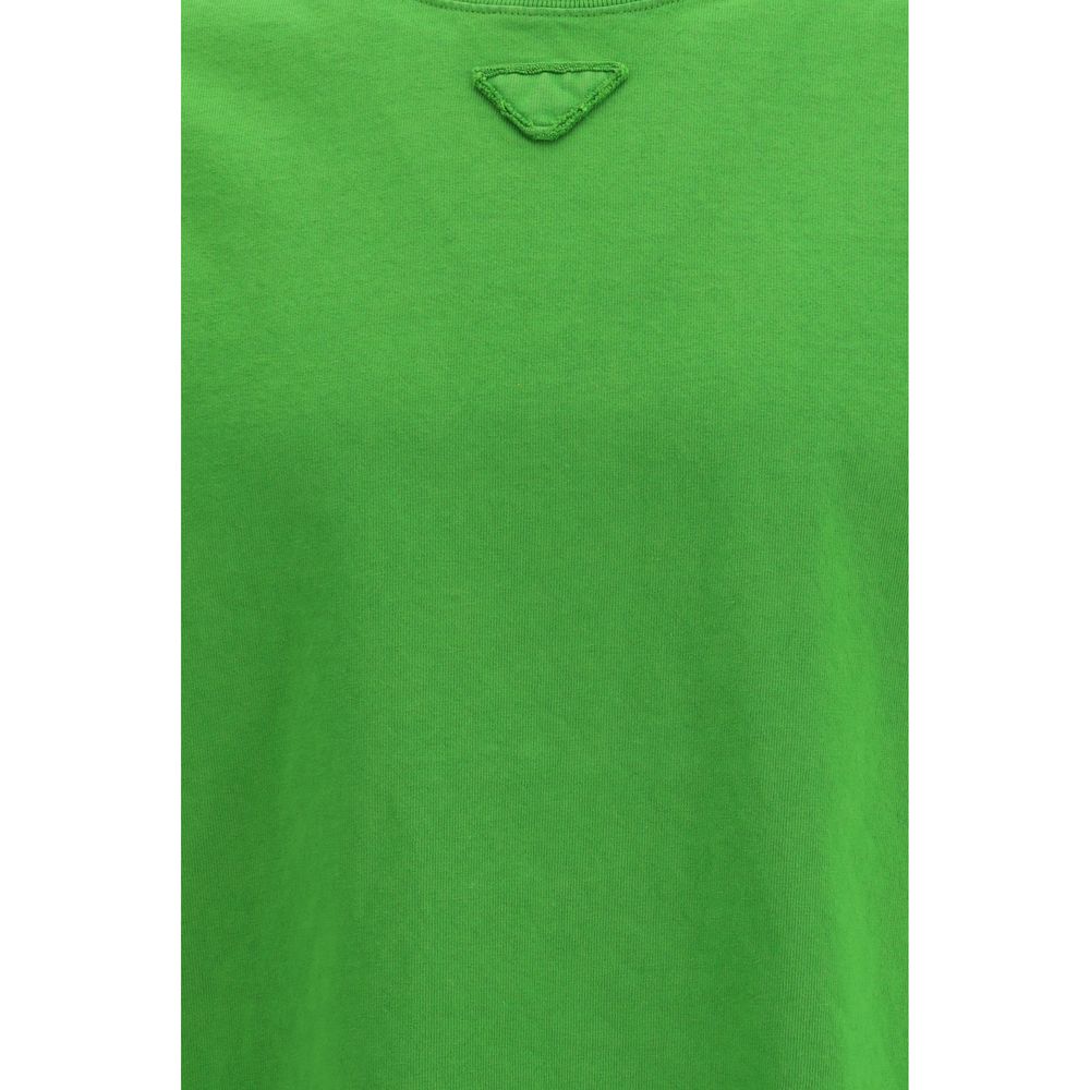 Prada Bicolor Cotton T-Shirt Prada