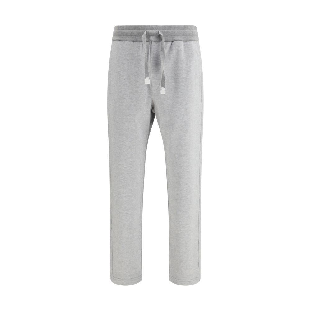 Brioni Gray Cotton Joggers Workout Pants