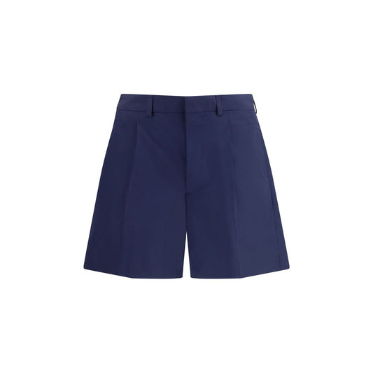 Prada Blue Cotton Bermuda Shorts Prada