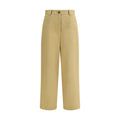 Khaite Beige Cotton Casual Pants Khaite