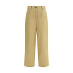 Khaite Beige Cotton Casual Pants Khaite