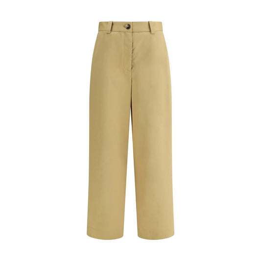 Khaite Beige Cotton Casual Pants Khaite